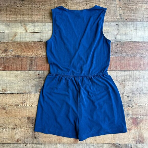 BCBG Generation XS Royal Blue Tank Wrap Top Summer Shorts Romper - Comfy Chic - Picture 9 of 9